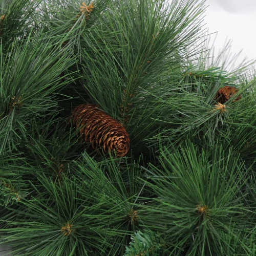 Northlight Mixed White Valley Pine Artificial Christmas Wreath, 36-Inch, Unlit 4 Northlight Mixed White Valley Pine Artificial Christmas Wreath, 36-Inch, Unlit - Image 2