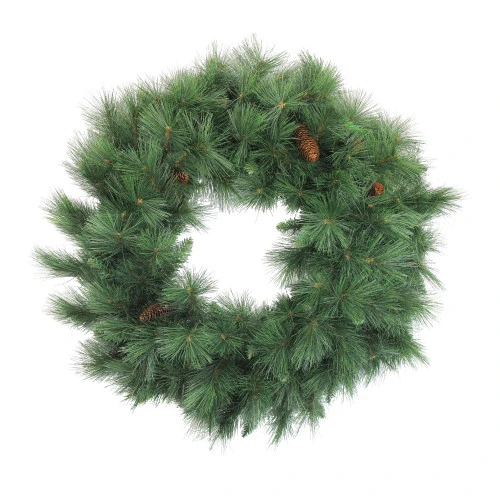 Northlight Mixed White Valley Pine Artificial Christmas Wreath, 36-Inch, Unlit 3 Northlight Mixed White Valley Pine Artificial Christmas Wreath, 36-Inch, Unlit