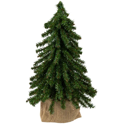 Northlight 15" Downswept Village Pine Medium Artificial Christmas Tree In Burlap Base, Unlit 3 Northlight 15" Downswept Village Pine Medium Artificial Christmas Tree In Burlap Base, Unlit
