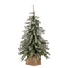 Northlight 18" Potted Flocked Downswept Mini Village Pine Medium Artificial Christmas Tree - Unlit -Northlight Shop northlight v15953 1 48192.1665610423
