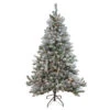 Northlight 6' Pre-Lit Medium Flocked Balsam Pine Artificial Christmas Tree - Clear Lights -Northlight Shop northlight v15957 new 68261.1665611029