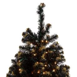 Northlight Pre-Lit LED Black Crystal Pine With Gold Glitter Artificial Christmas Tree - 7.5 Ft Clear Lights 10 Northlight Pre-Lit LED Black Crystal Pine With Gold Glitter Artificial Christmas Tree - 7.5 Ft Clear Lights -Northlight Shop northlight v27364 2 58309.1665610428