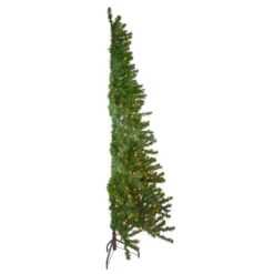 Northlight 6.5' Pre-Lit Canadian Pine Slim Artificial Christmas Wall Tree - Clear Lights -Northlight Shop northlight v27378 4 88375.1664379665