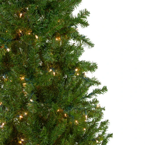 Northlight 7.5' Pre-Lit Pencil Canadian Pine Artificial Christmas Tree - Clear Lights 5 Northlight 7.5' Pre-Lit Pencil Canadian Pine Artificial Christmas Tree - Clear Lights - Image 3