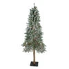 Northlight 6' Pre-Lit Flocked Alpine Artificial Christmas Tree - Multi Lights -Northlight Shop northlight v27442updated 44217.1665519658