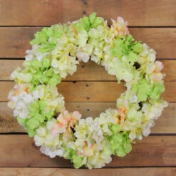 Northlight Hydrangea Twig Artificial Floral Wreath, Yellow 15-Inch -Northlight Shop northlight vm18645 3 96799.1587644072