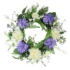 Northlight Daisy And Peony Foliage Twig Artificial Floral Wreath, Purple 22-Inch -Northlight Shop northlight vm18647 64868.1588362471