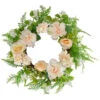 Northlight Rose And Peony Fern Artificial Floral Spring Wreath, Pink - 24-Inch 2 Northlight Rose And Peony Fern Artificial Floral Spring Wreath, Pink - 24-Inch -Northlight Shop northlight vm18649 updated 00300.1621966641