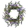 Northlight Lavender Artificial Spring Floral Wreath, Purple And Green - 18-Inch