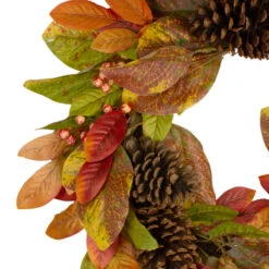 Northlight Leaves And Berries Twig Artificial Thanksgiving Wreath - 26-Inch, Unlit -Northlight Shop northlight vm26528 1updated 04535.1665610748