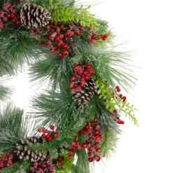 Northlight Iced Red Berries And Mixed Pine Artificial Christmas Wreath - 32 Inch, Unllit -Northlight Shop northlight vm26542 1 08211.1664033597
