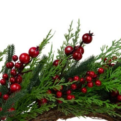 Northlight Mixed Pine And Berries Artificial Christmas Wreath - 26 Inch, Unlit -Northlight Shop northlight vm26563 2 60837.1665610746
