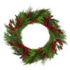 Northlight Mixed Pine And Berries Artificial Christmas Wreath - 26 Inch, Unlit -Northlight Shop northlight vm26563 48672.1665610746
