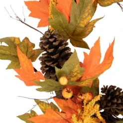 Northlight Leaves, Pinecones And Berries Artificial Fall Harvest Wreath, 24-Inch, Unlit 12 Northlight Leaves, Pinecones And Berries Artificial Fall Harvest Wreath, 24-Inch, Unlit -Northlight Shop northlight vm37826 2 92273.1684501509