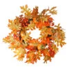 Northlight Autumn Leaves, Pumpkins And Berries Artificial Thanksgiving Wreath, 22-Inch, Unlit -Northlight Shop northlight vm37827 72561.1665433298