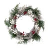 Northlight Snowflakes And Berries Winter Foliage Christmas Wreath, 24-Inch, Unlit -Northlight Shop northlight xh01776 1 88378.1665610738