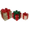 Northlight Set Of 3 Lighted Red And Gold Gift Boxes Christmas Outdoor Decorations 10" -Northlight Shop northlight y76261 01 96162.1697041494
