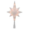 Northlight 11" Lighted Frosted Clear And Rose Gold Bethlehem Star Christmas Tree Topper - Clear Lights -Northlight Shop northlight ys27537 01145.1664990322