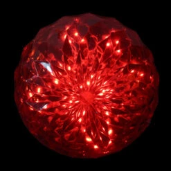 Northlight 6" LED Lighted Red Crystal Sphere Outdoor Christmas Decoration -Northlight Shop northlight ys27566 3 11105.1665580044