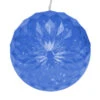 Northlight Blue LED Hanging Crystal Sphere Ball Outdoor Christmas Decor - 6 Inch -Northlight Shop northlight ys27568 1 32764.1588358731