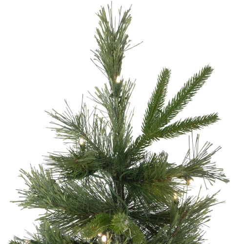Northlight 4.5' Pre-Lit Full Ashcroft Cashmere Pine Artificial Christmas Tree, Warm Clear LED Lights 5 Northlight 4.5' Pre-Lit Full Ashcroft Cashmere Pine Artificial Christmas Tree, Warm Clear LED Lights - Image 3