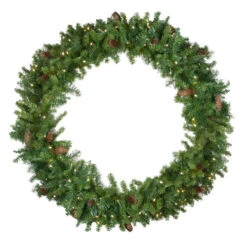 Northlight Pre-Lit LED Dakota Red Pine Artificial Christmas Wreath - 48-Inch, Warm White Lights