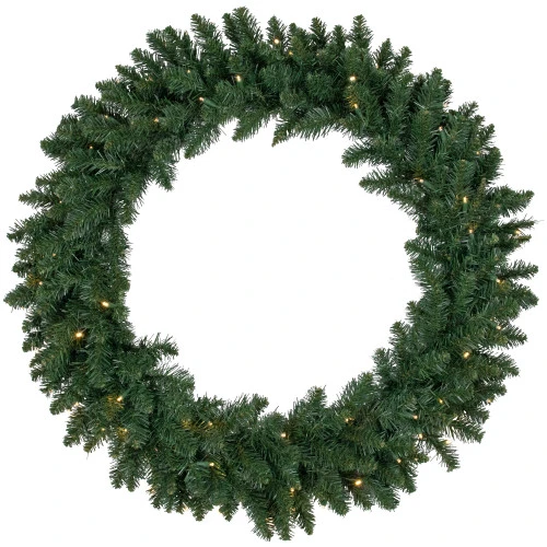 Northlight Pre-Lit Buffalo Fir Artificial Christmas Wreath - 36-Inch, Warm White LED Lights 3 Northlight Pre-Lit Buffalo Fir Artificial Christmas Wreath - 36-Inch, Warm White LED Lights