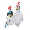Northlight 6' White And Black Inflatable Polar Bear And Penguins Lighted Outdoor Christmas Decor -Northlight Shop northlight zg15612 14857.1665346761
