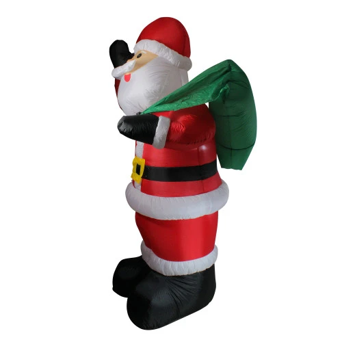 Northlight 8' Red And White Animated Inflatable Standing Santa Claus Christmas Yard Decor 4 Northlight 8' Red And White Animated Inflatable Standing Santa Claus Christmas Yard Decor - Image 2