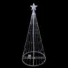 Northlight 4' Pre-Lit White LED Show Cone Christmas Tree Yard Decor