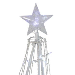 Northlight 5' Pure White LED Lighted Cone Tree Outdoor Christmas Decoration -Northlight Shop northlight zg15656 2 43107.1587643028