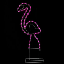 Northlight 24" Pink Flamingo LED Rope Light Silhouette Summer Outdoor Decoration