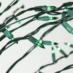 Northlight 9' Black Pre-Lit Artificial Cascade Twig Christmas Tree - Green Lights -Northlight Shop northlight zg15694 3 50197.1665610747