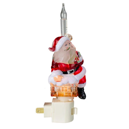 Northlight 7" Santa Claus In Chimney Christmas Bubble Night Light 3 Northlight 7" Santa Claus In Chimney Christmas Bubble Night Light