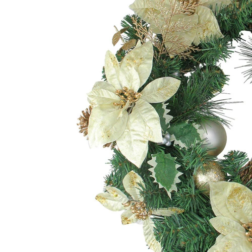 Northlight White And Green Pine Cone Artificial Christmas Wreath - 24-Inch, Unlit 4 Northlight White And Green Pine Cone Artificial Christmas Wreath - 24-Inch, Unlit - Image 2