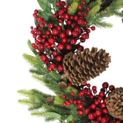 Northlight Pine Cone And Berry Artificial Christmas Wreath, 22-Inch, Unlit -Northlight Shop northlightvm02189b 26026.1636546335