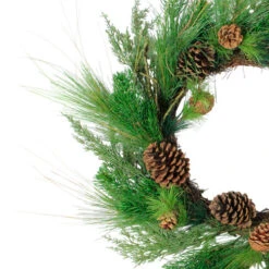 Northlight Pine Cones And Needles Artificial Christmas Wreath - 24-Inch, Unlit -Northlight Shop northlightvm02190b 45665.1636546338