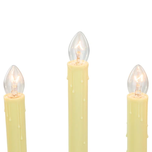 Northlight 14.5" Ivory 5-Lights Christmas Chandelier On Holly Berry And Bell Base Candle Lamp 6 Northlight 14.5" Ivory 5-Lights Christmas Chandelier On Holly Berry And Bell Base Candle Lamp - Image 4