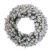 Christmas Central Pre-Lit Snowy Iceland Fir Artificial Christmas Wreath, 24-Inch, Warm White Lights 1 Christmas Central Pre-Lit Snowy Iceland Fir Artificial Christmas Wreath, 24-Inch, Warm White Lights -Northlight Shop peil2 300 24wb1 01 19930.1587645165
