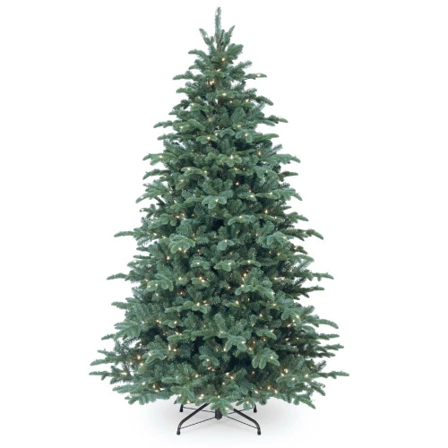 Christmas Central 7.5’ Pre-Lit Blue Mountain Noble Spruce Artificial Christmas Tree, Clear Lights 3 Christmas Central 7.5’ Pre-Lit Blue Mountain Noble Spruce Artificial Christmas Tree, Clear Lights