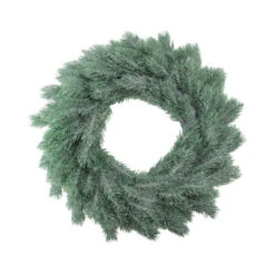 Northlight Green Frosted Pine Artificial Christmas Wreath - 16-Inch, Unlit