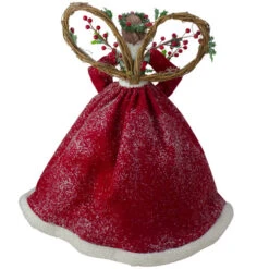 Roman Set Of 2 Beige And Red Holly Floral Dress Angel Christmas Tree Toppers 17" 10 Roman Set Of 2 Beige And Red Holly Floral Dress Angel Christmas Tree Toppers 17" -Northlight Shop roman 132036 a 2 90847.1588405990