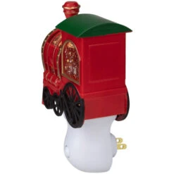 Roman 6.5" Red, Green And Gold Glitter Bubble Lamp Christmas Train Night Light -Northlight Shop roman 160166 3 02605.1588415778