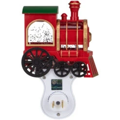 Roman 6.5" Red, Green And Gold Glitter Bubble Lamp Christmas Train Night Light -Northlight Shop roman 160166 4 31820.1588415778