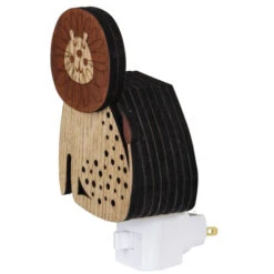 Roman 6" Wooden LED Smiling Lion Night Light -Northlight Shop roman 163585 3 93264.1665610742