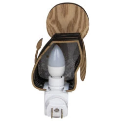 Roman 6" Wooden LED Smiling Lion Night Light -Northlight Shop roman 163585 4 82340.1665610742