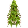 Roman 1.5' Slim Twas Night Red Holly Berry And Leaf Artificial Christmas Cone Tree - Unlit 1 Roman 1.5' Slim Twas Night Red Holly Berry And Leaf Artificial Christmas Cone Tree - Unlit -Northlight Shop roman 35384 19845.1595892319