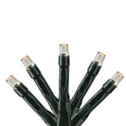 283 Warm Clear LED 8-Function Twinkle Christmas Lights - 17 Ft Green Wire