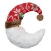 14" Santa Half Moon Head With Foam Beard And Holly Berries Christmas Wall Decor -Northlight Shop transpac x8848 74604.1588405713
