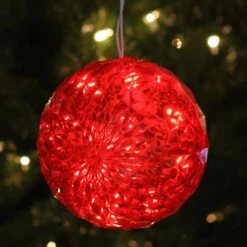 Northlight 6” Red LED Christmas Crystal Sphere Hanging Outdoor Decoration 7 Northlight 6” Red LED Christmas Crystal Sphere Hanging Outdoor Decoration -Northlight Shop trsk02lyqrbegzdvpoowpcqnktdiwlim 36294.1588414535